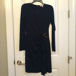 Navy blue Michael Kors Long Sleeve Dress